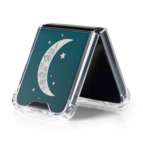 To The Moon And Back Galaxy Z Flip5 5G Clear Case