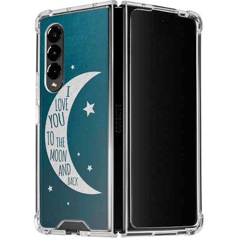 To The Moon And Back Galaxy Z Fold4 5G Clear Case