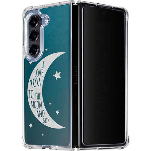 To The Moon And Back Galaxy Z Fold5 5G Clear Case