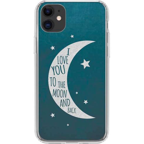 To The Moon And Back iPhone 11 Clear Case