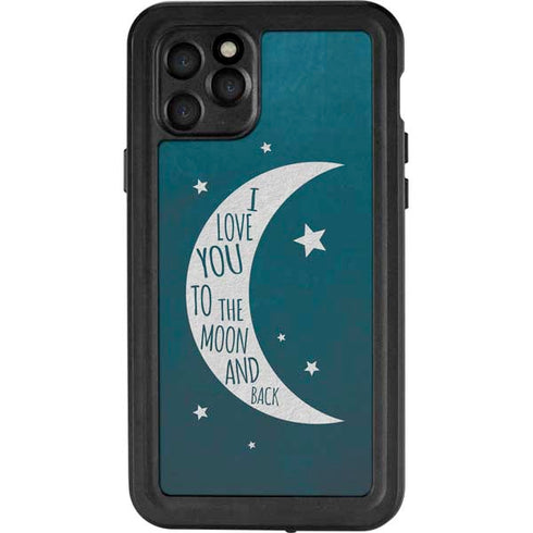 To The Moon And Back iPhone 11 Pro Waterproof Case