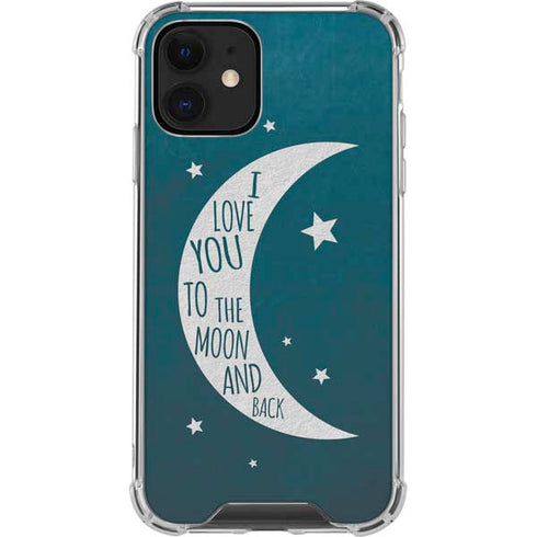 To The Moon And Back iPhone 12 Clear Case
