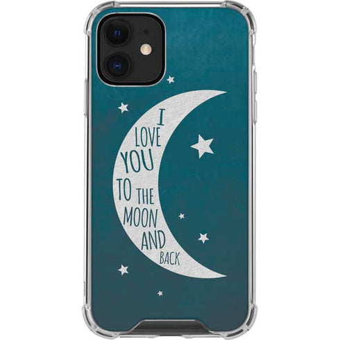 To The Moon And Back iPhone 12 Mini Clear Case