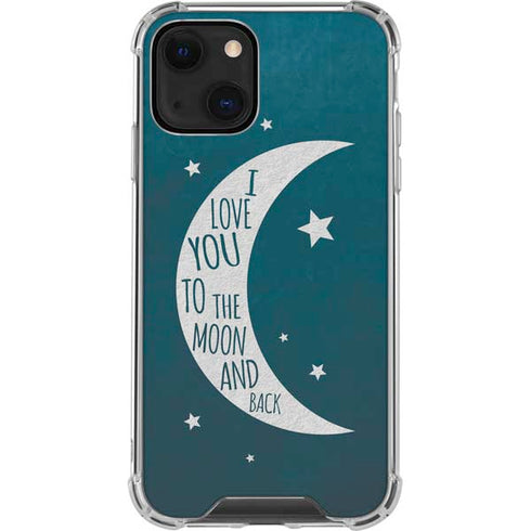 To The Moon And Back iPhone 13 Mini Clear Case