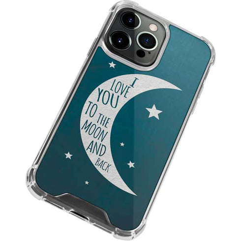 To The Moon And Back iPhone 14 Pro Clear Case