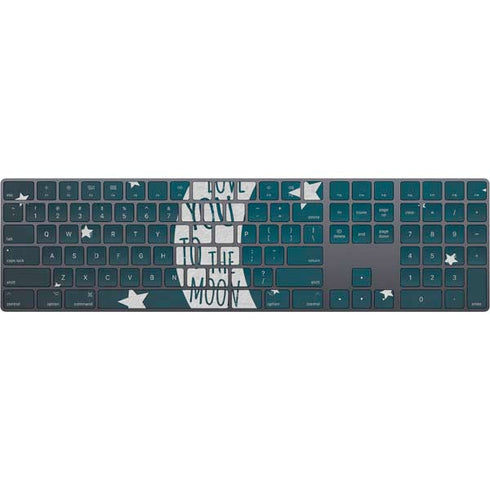 To The Moon And Back Magic Keyboard with Numeric Keypad Skin