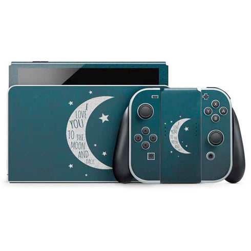 To The Moon And Back Nintendo Switch OLED (2021) Skin