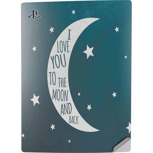 To The Moon And Back PS5 Digital Edition Console Skin