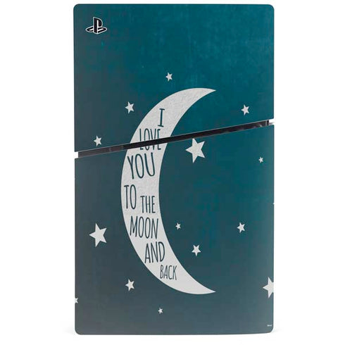 To The Moon And Back PS5 Slim Digital Edition Bundle Skin
