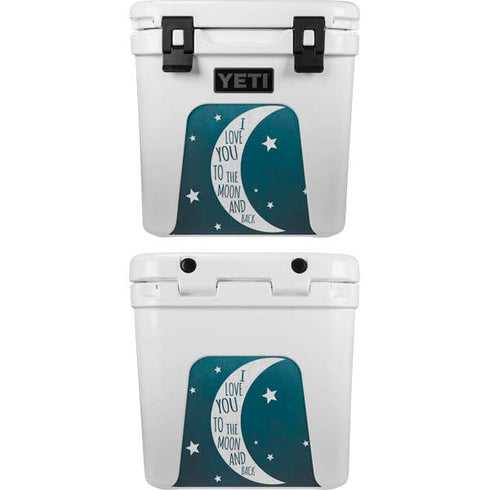 To The Moon And Back YETI Roadie 24 Hard Cooler Skin
