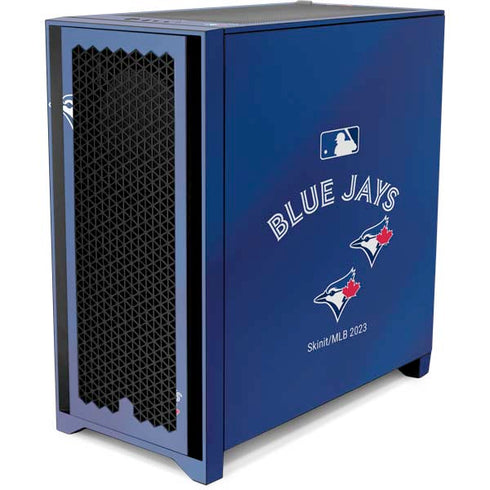 MLB Toronto Blue Jays Alternate Jersey Corsair 4000D Tempered Glass Mid-Tower ATX Case Skin