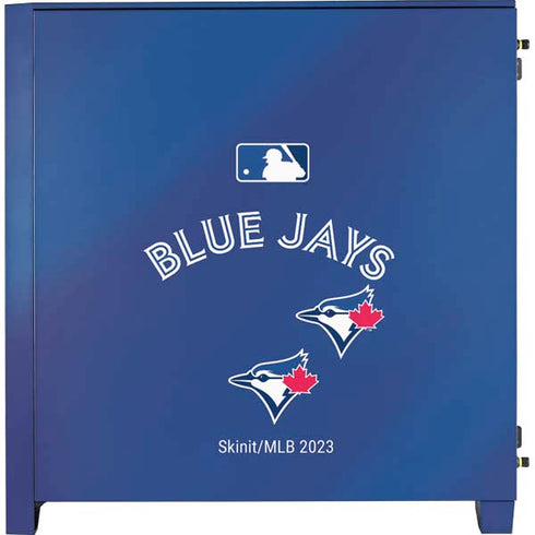 MLB Toronto Blue Jays Alternate Jersey Corsair 4000D Tempered Glass Mid-Tower ATX Case Skin