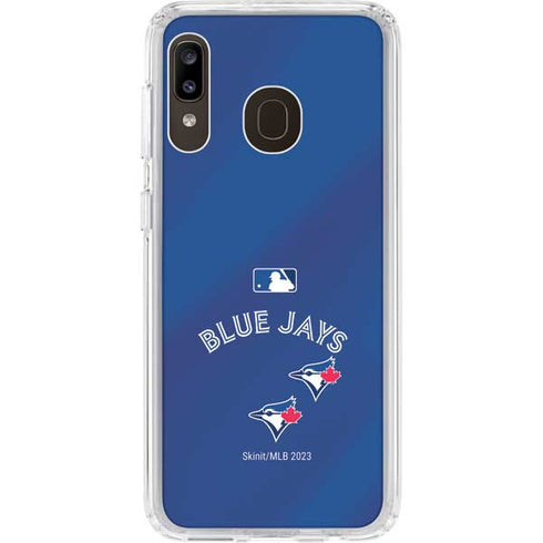 MLB Toronto Blue Jays Alternate Jersey Galaxy A20 Clear Case
