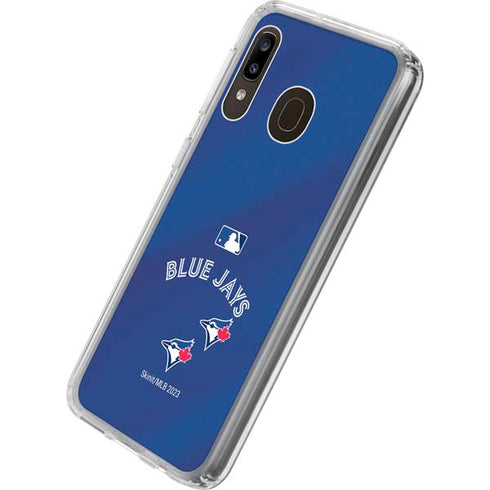 MLB Toronto Blue Jays Alternate Jersey Galaxy A20 Clear Case