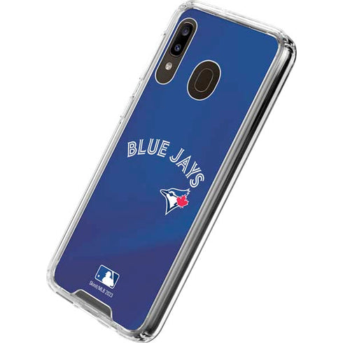 MLB Toronto Blue Jays Alternate Jersey Galaxy A30 Clear Case