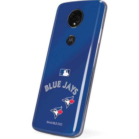 MLB Toronto Blue Jays Alternate Jersey Moto E5 Plus Skin