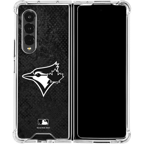 MLB Toronto Blue Jays Dark Wash Galaxy Z Fold4 5G Clear Case