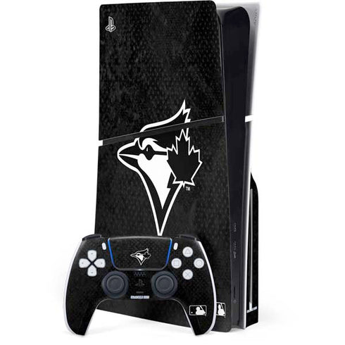 MLB Toronto Blue Jays Dark Wash PS5 Slim Disk Bundle Skin