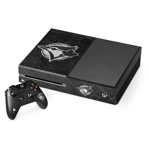 MLB Toronto Blue Jays Dark Wash Xbox One Console and Controller Bundle Skin