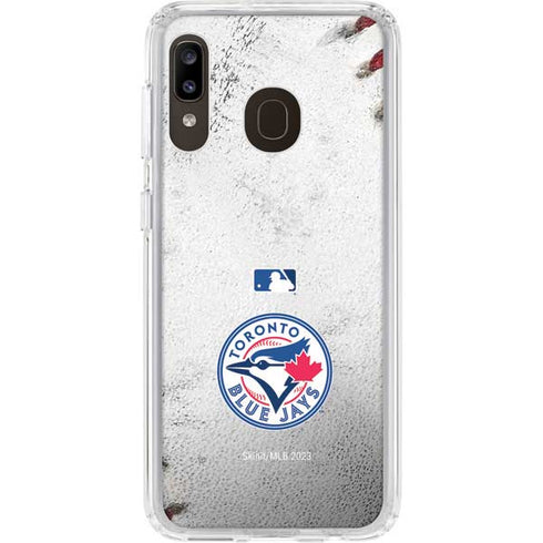 MLB Toronto Blue Jays Game Ball Galaxy A20 Clear Case
