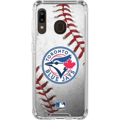 MLB Toronto Blue Jays Game Ball Galaxy A30 Clear Case