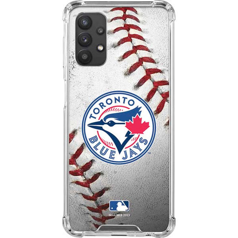 MLB Toronto Blue Jays Game Ball Galaxy A32 5G Clear Case