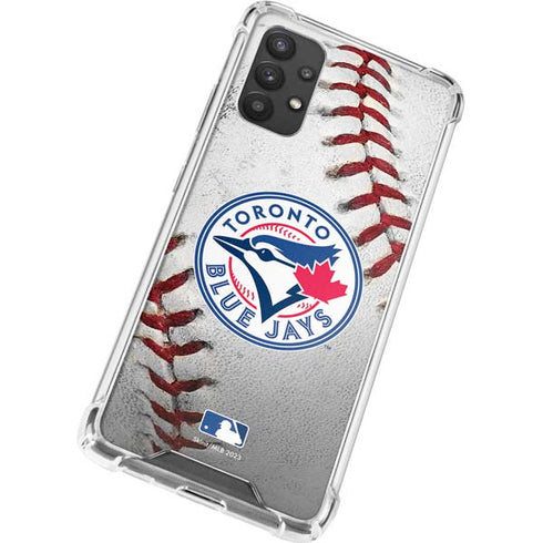 MLB Toronto Blue Jays Game Ball Galaxy A32 5G Clear Case