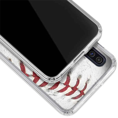MLB Toronto Blue Jays Game Ball Galaxy A50 Clear Case