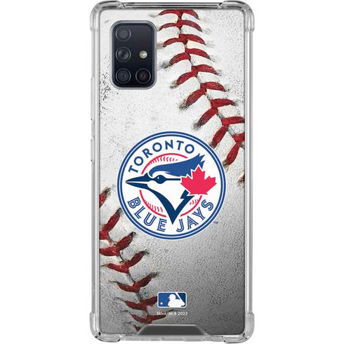 MLB Toronto Blue Jays Game Ball Galaxy A71 5G Clear Case