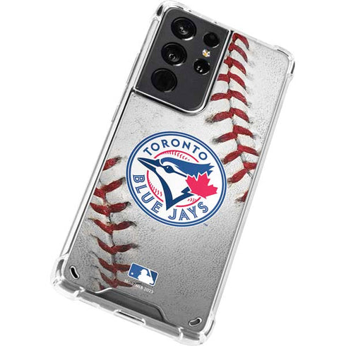 MLB Toronto Blue Jays Game Ball Galaxy S21 Ultra 5G Clear Case