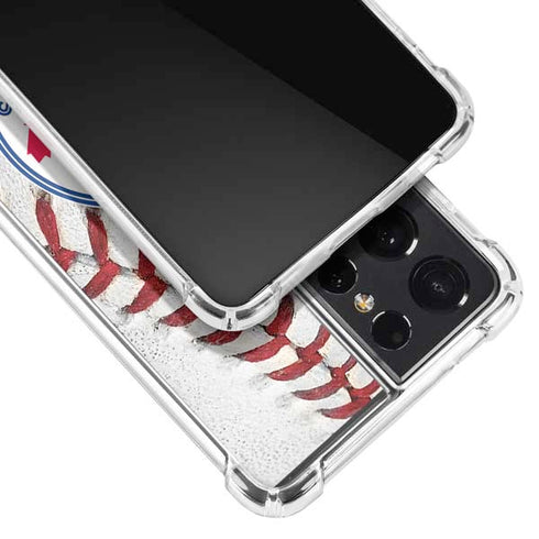 MLB Toronto Blue Jays Game Ball Galaxy S21 Ultra 5G Clear Case