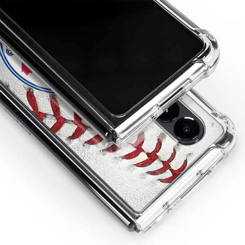 MLB Toronto Blue Jays Game Ball Galaxy Z Fold4 5G Clear Case