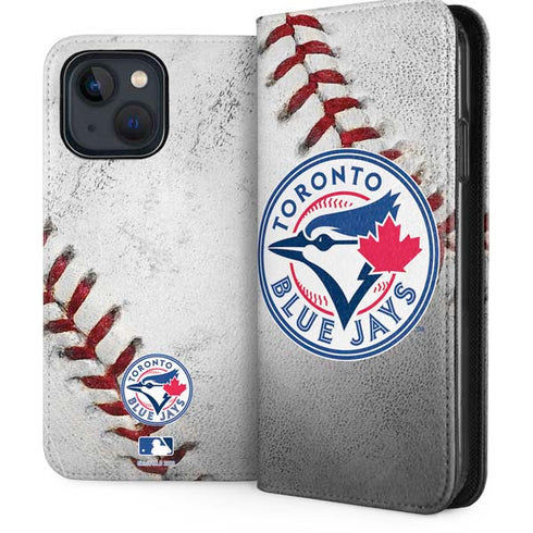 MLB Toronto Blue Jays Game Ball iPhone 15 Plus Folio Case