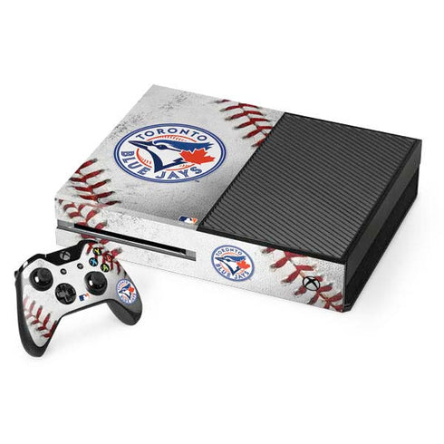 MLB Toronto Blue Jays Game Ball Xbox One Console and Controller Bundle Skin