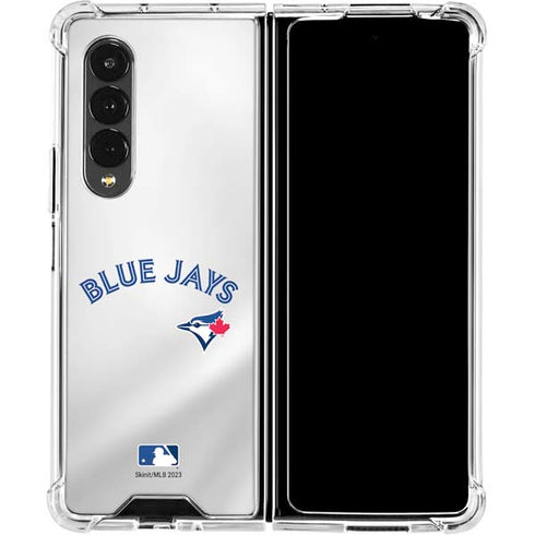 MLB Toronto Blue Jays Jersey Home Galaxy Z Fold4 5G Clear Case