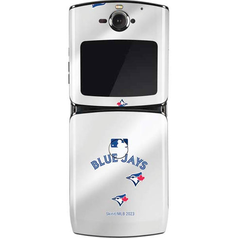MLB Toronto Blue Jays Jersey Home Motorola RAZR Skin