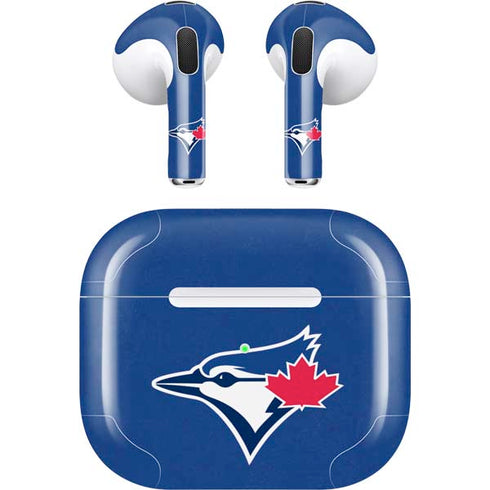 MLB Toronto Blue Jays Solid Distressed Apple AirPods (3rd Gen 2021) Skin