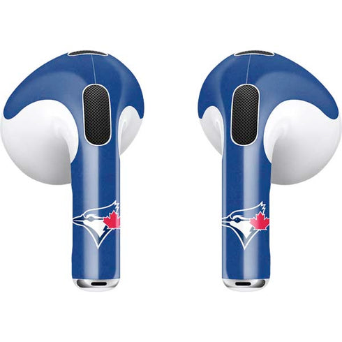 MLB Toronto Blue Jays Solid Distressed Apple AirPods (3rd Gen 2021) Skin
