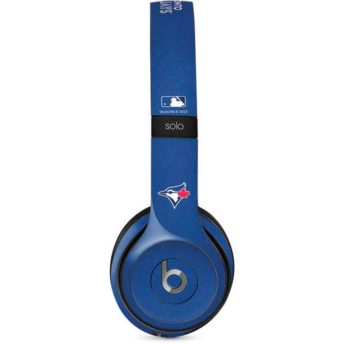 MLB Toronto Blue Jays Solid Distressed Beats Solo 2 Wired Skin