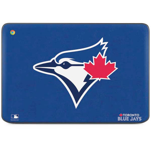 MLB Toronto Blue Jays Solid Distressed HP Chromebook Skin