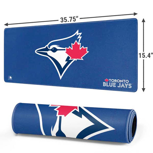 MLB Toronto Blue Jays Solid Distressed Gaming Mouse Pad