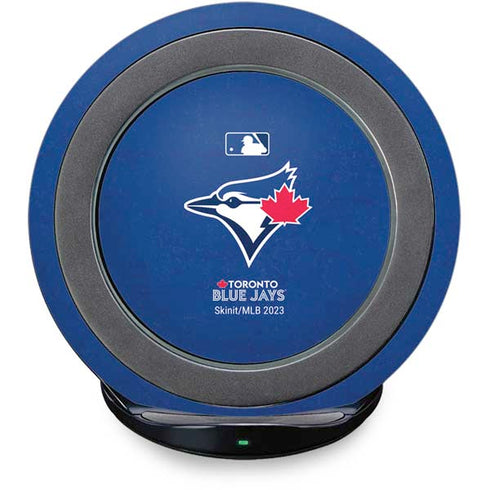 MLB Toronto Blue Jays Solid Distressed Fast Charge Wireless Charging Stand Skin
