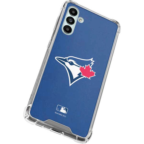 MLB Toronto Blue Jays Solid Distressed Galaxy A13 5G Clear Case