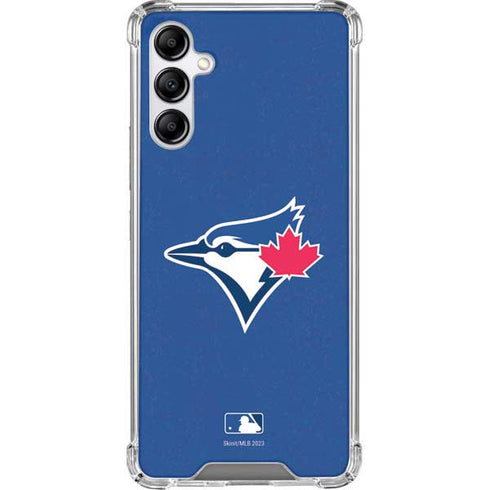 MLB Toronto Blue Jays Solid Distressed Galaxy A14 5G Clear Case