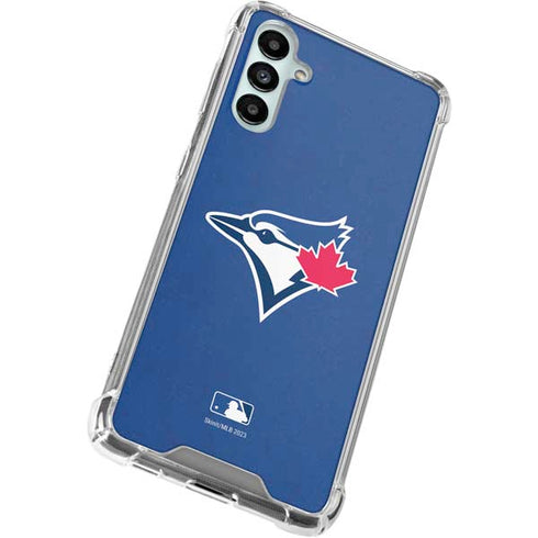 MLB Toronto Blue Jays Solid Distressed Galaxy A14 5G Clear Case