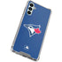 MLB Toronto Blue Jays Solid Distressed Galaxy A14 5G Clear Case