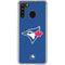MLB Toronto Blue Jays Solid Distressed Galaxy A21 Clear Case