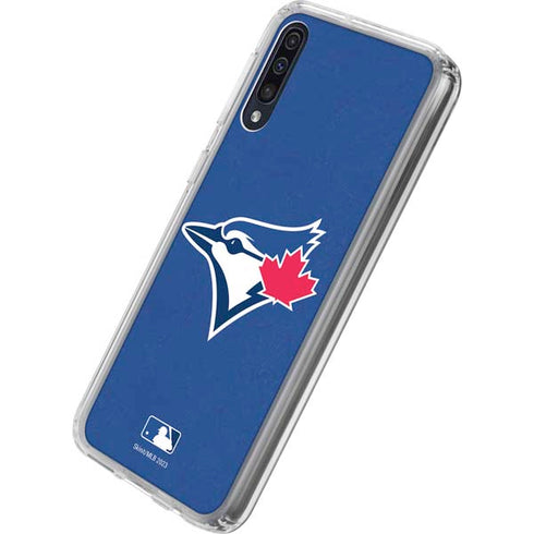 MLB Toronto Blue Jays Solid Distressed Galaxy A50 Clear Case
