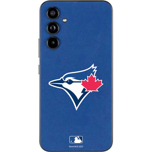 MLB Toronto Blue Jays Solid Distressed Galaxy A54 5G Skin