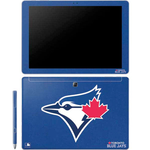 MLB Toronto Blue Jays Solid Distressed Galaxy Book 12in Skin